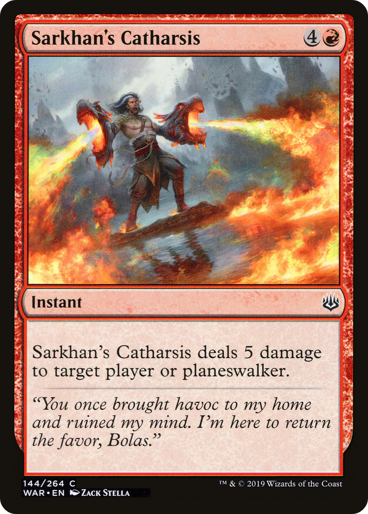 Sarkhan's Catharsis [War of the Spark] Foil