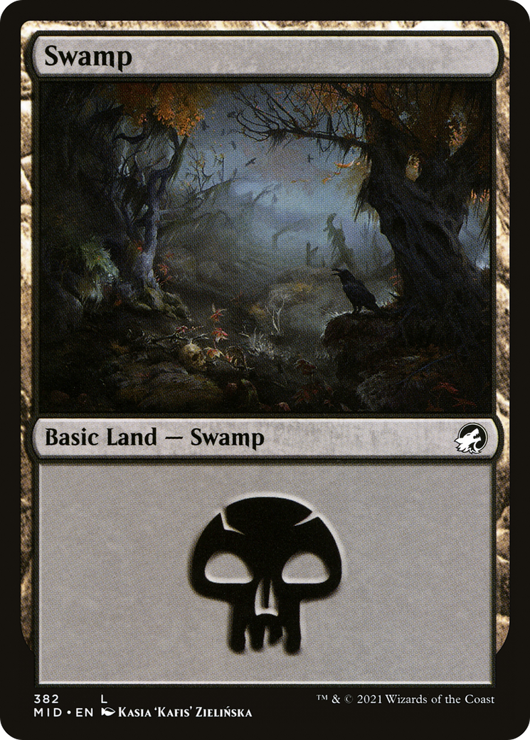 Swamp (382) [Innistrad: Midnight Hunt] Foil