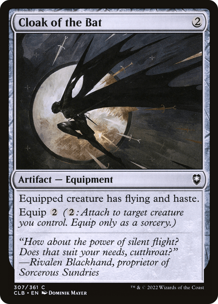 Cloak of the Bat [Commander Legends: Battle for Baldur's Gate] Foil