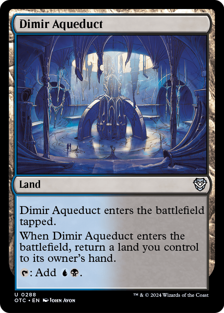 Dimir Aqueduct [Outlaws of Thunder Junction Commander]