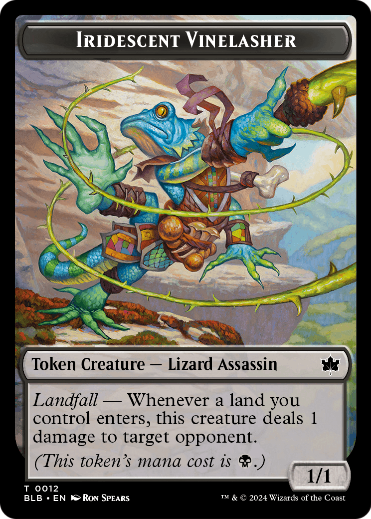 Iridescent Vinelasher (TBLB-012) - Bloomburrow Tokens Foil