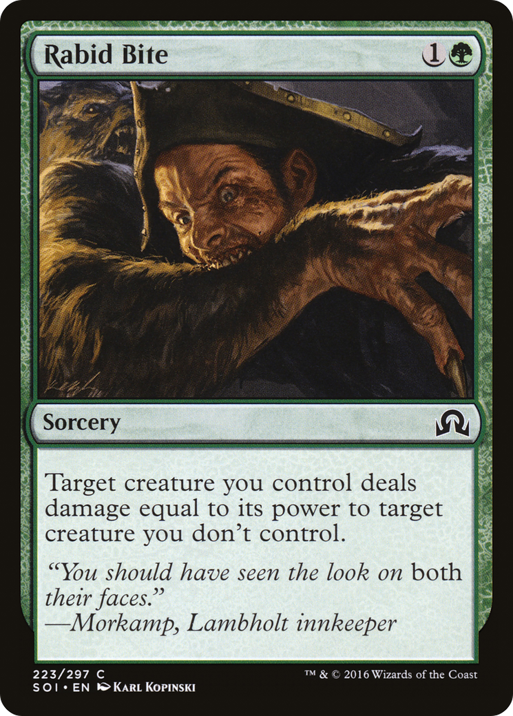 Rabid Bite [Shadows over Innistrad] Foil