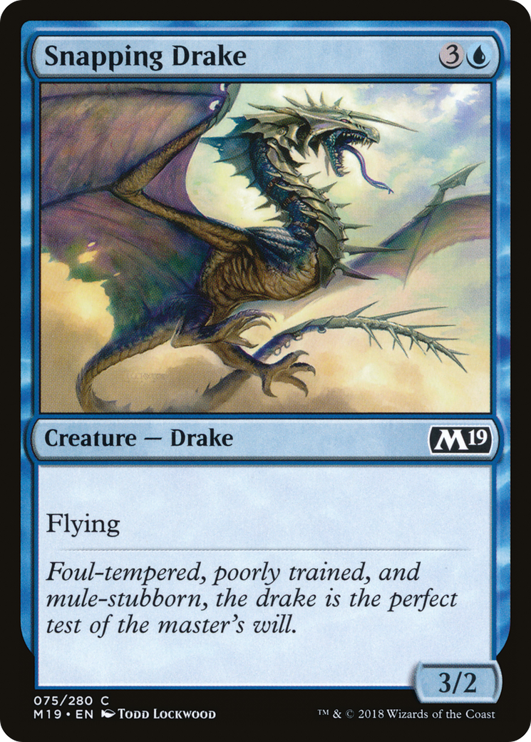 Snapping Drake [Core Set 2019] Foil
