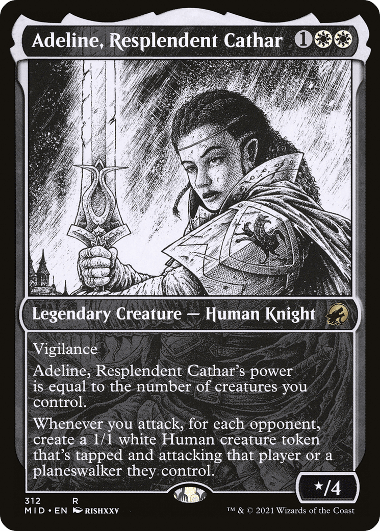 Adeline, Resplendent Cathar (Showcase Eternal Night) [Innistrad: Midnight Hunt] Foil
