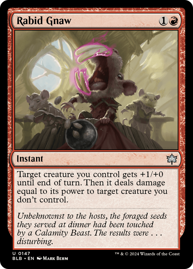 Rabid Gnaw [Bloomburrow] Foil