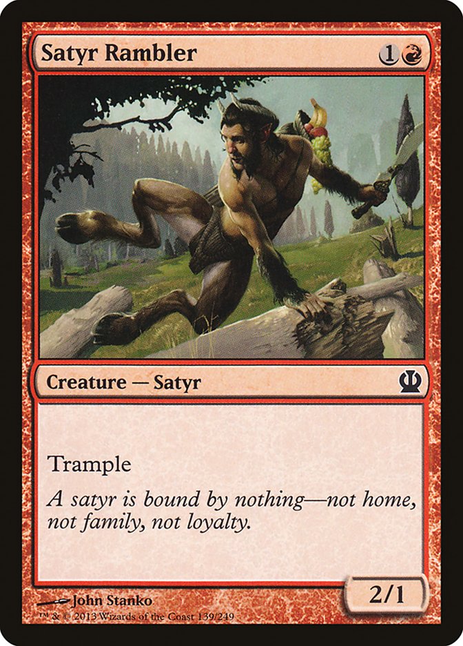 Satyr Rambler 139/249 (Theros)  - Foil