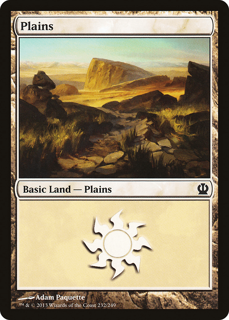 Plains (THS-232) - Theros Foil