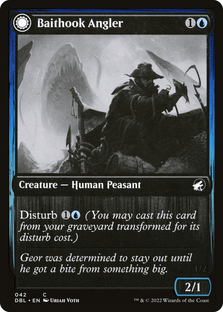 Baithook Angler // Hook-Haunt Drifter [Innistrad: Double Feature] Foil