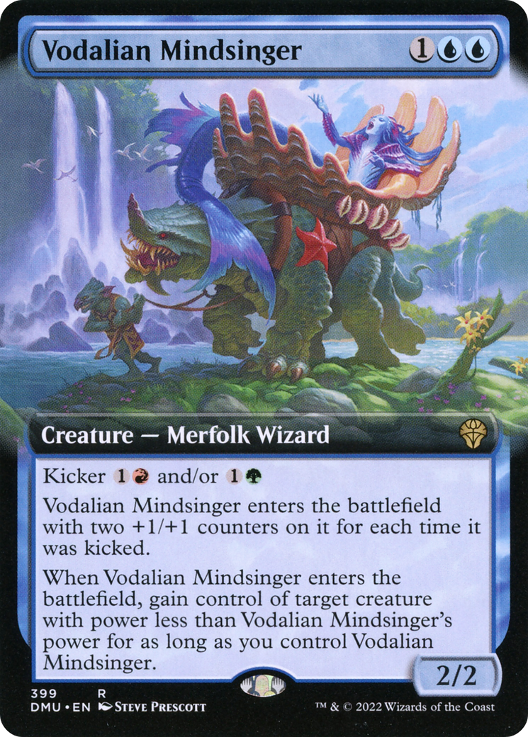 Vodalian Mindsinger (Extended Art) [Dominaria United] Foil