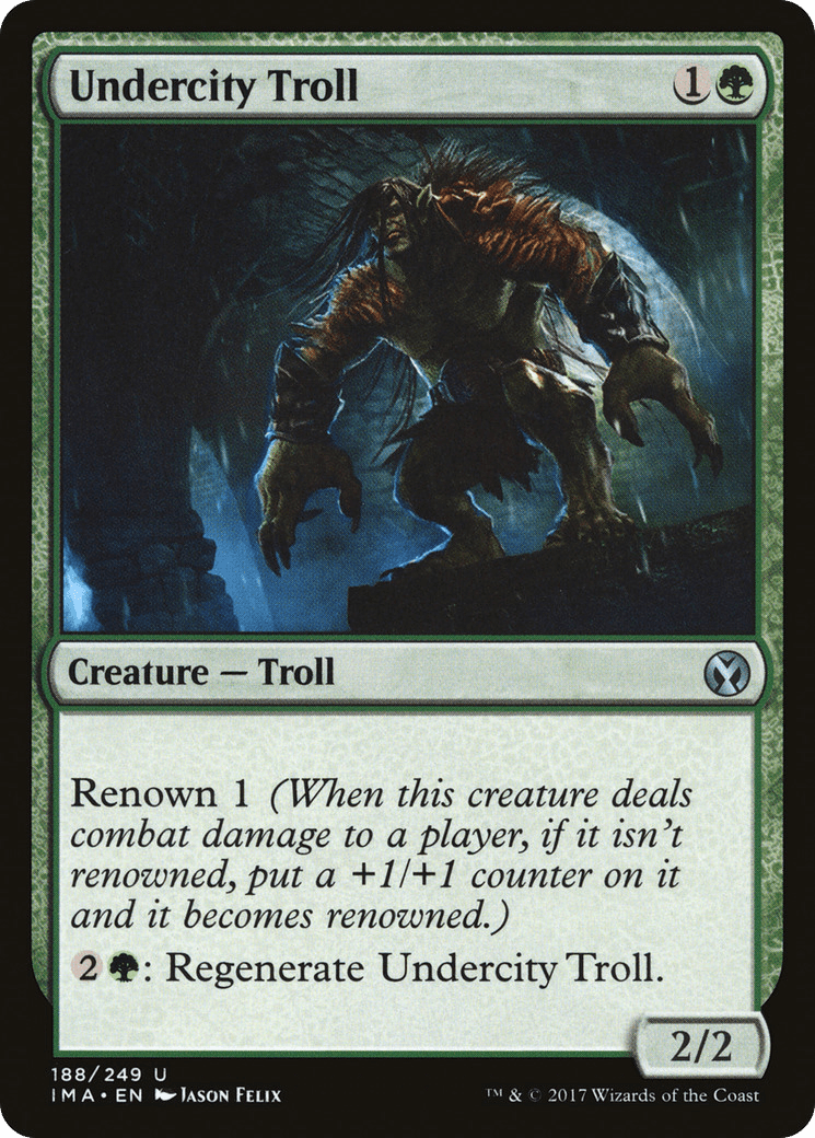 Undercity Troll [Iconic Masters] Foil