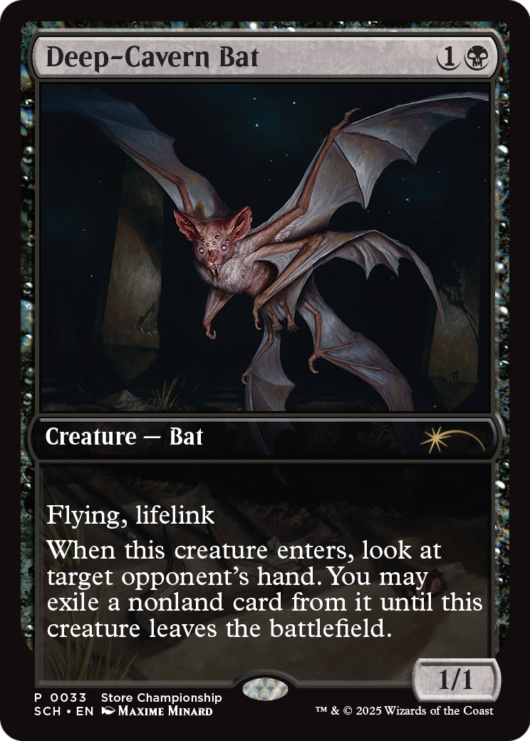 Deep-Cavern Bat (033) [Game Day & Store Championship Promos]