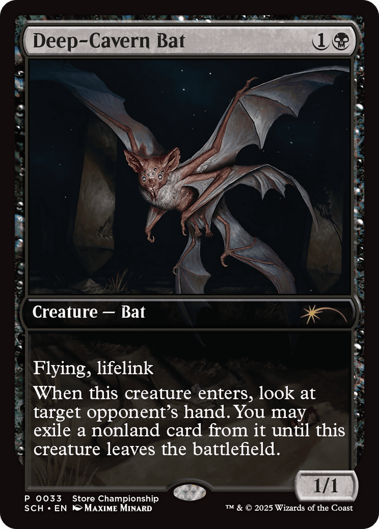 Deep-Cavern Bat (033) [Game Day & Store Championship Promos]
