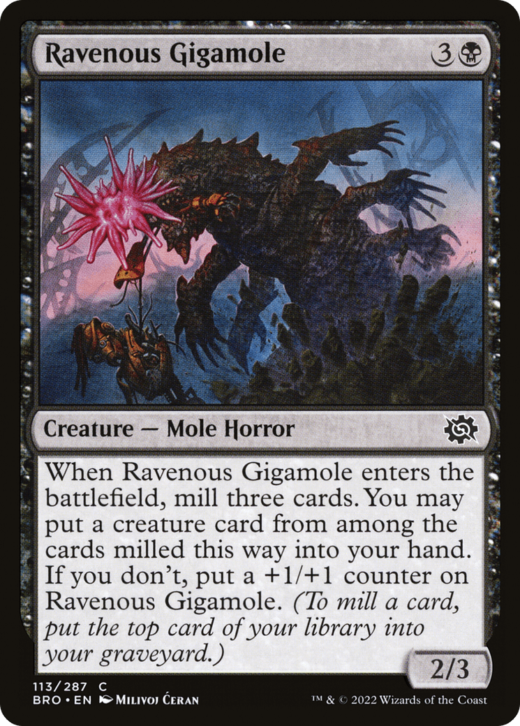 Ravenous Gigamole [The Brothers' War] Foil
