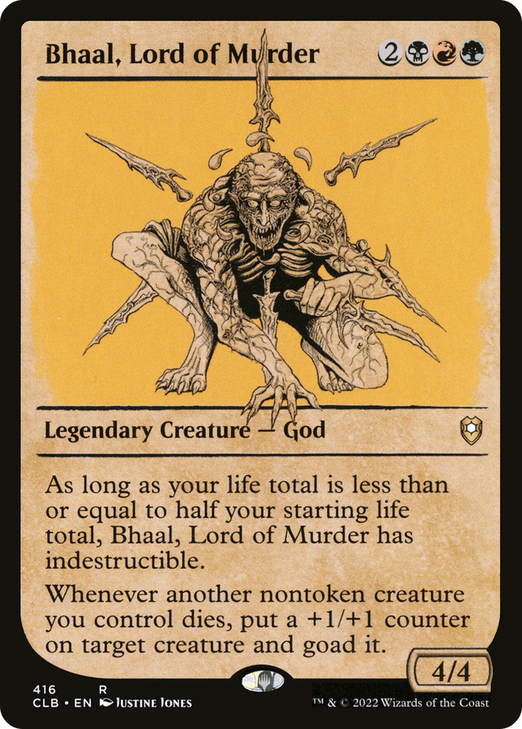 Bhaal, Lord of Murder (Showcase) [Commander Legends: Battle for Baldur's Gate] Foil