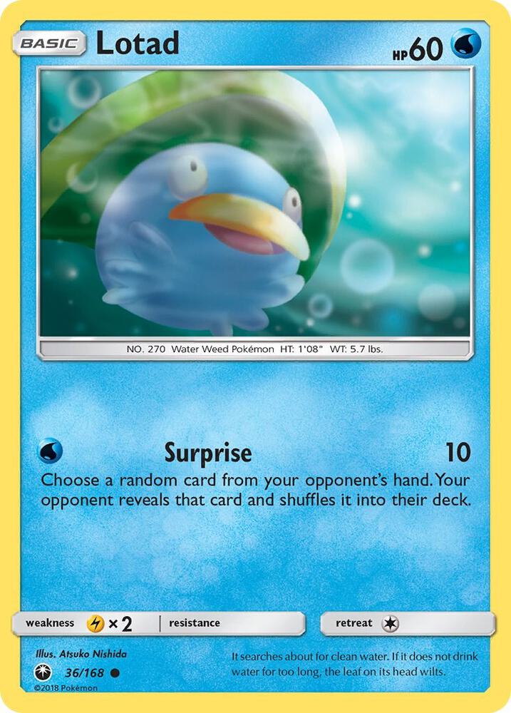 Lotad 36/168 (SM - Celestial Storm) 