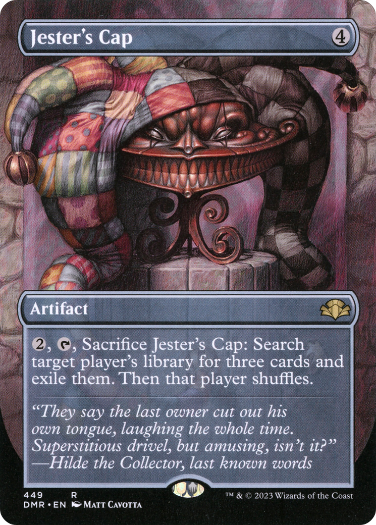 Jester's Cap (Borderless Alternate Art) [Dominaria Remastered] Foil