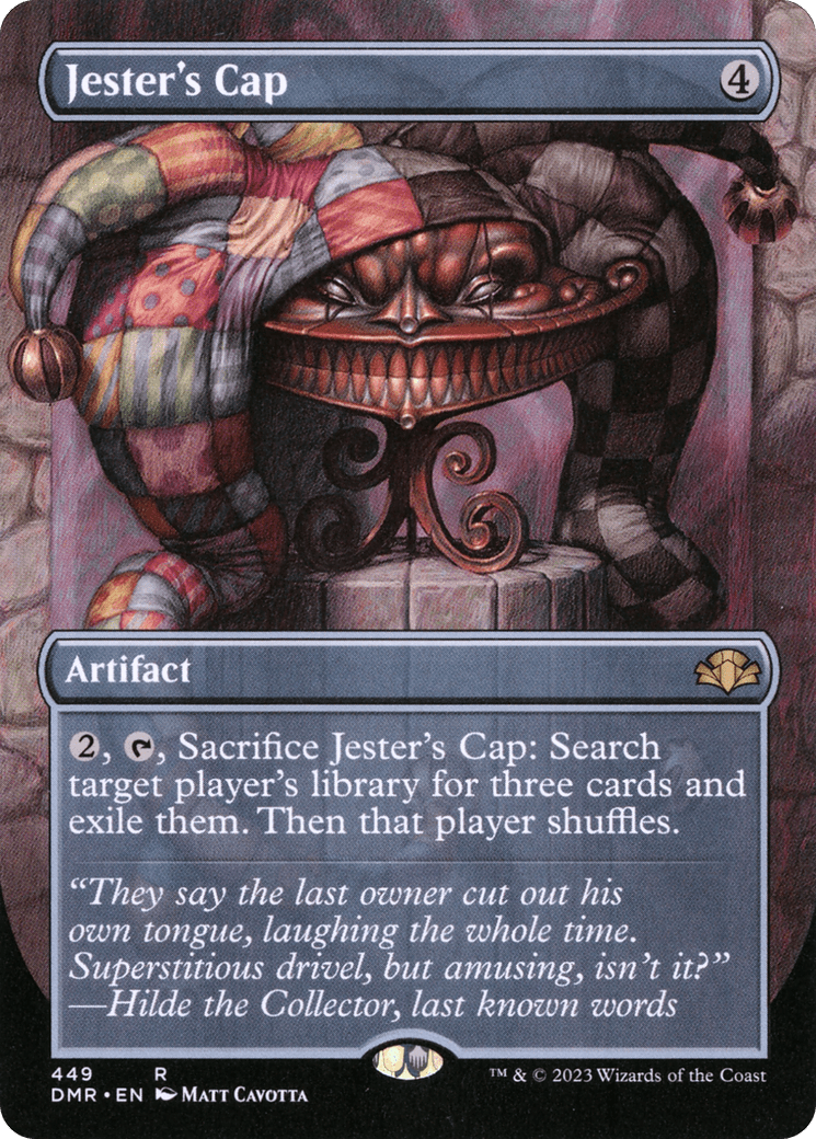 Jester's Cap (Borderless Alternate Art) [Dominaria Remastered] Foil