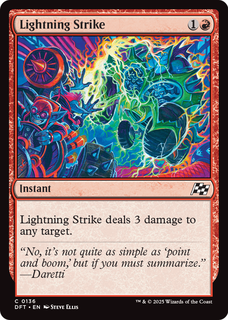 Lightning Strike |  Foil (136) [Aetherdrift]