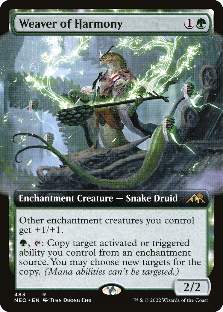 Weaver of Harmony (Extended Art) [Kamigawa: Neon Dynasty] Foil