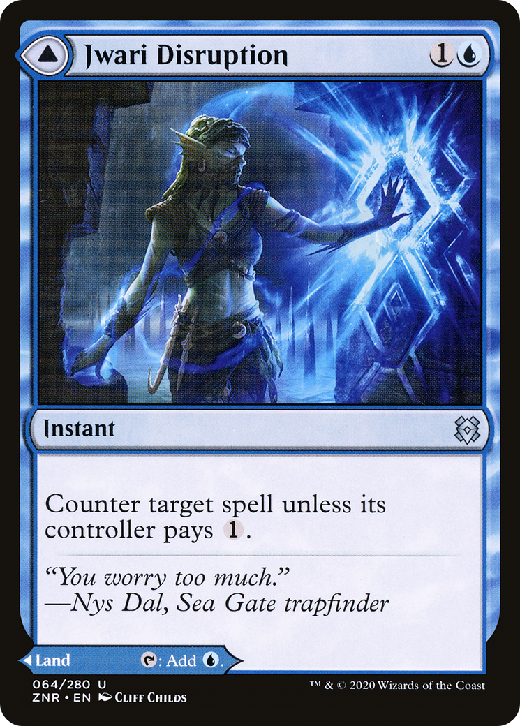 Jwari Disruption // Jwari Ruins [Zendikar Rising] Foil
