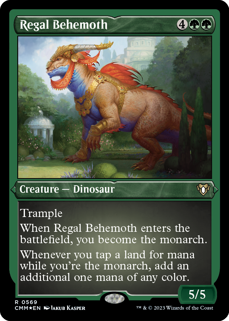 Regal Behemoth (CMM-569) - Commander Masters Etched Foil