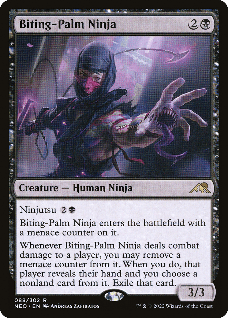 Biting-Palm Ninja [Kamigawa: Neon Dynasty] Foil