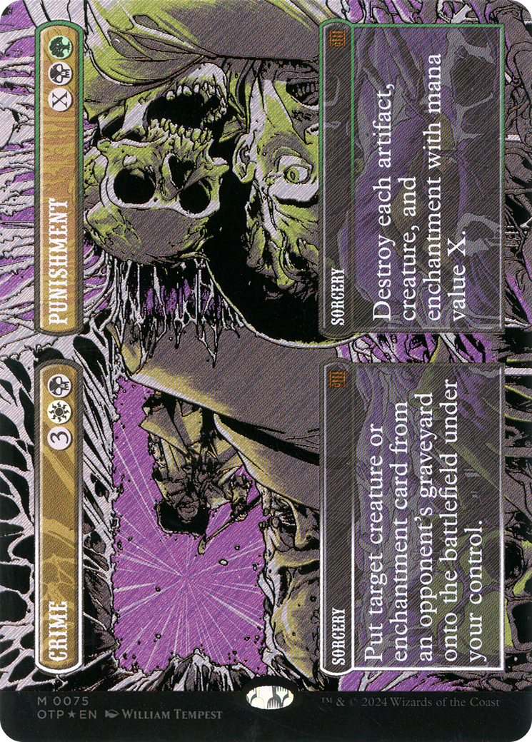 Crime // Punishment (Textured Foil) [Outlaws of Thunder Junction: Breaking News]