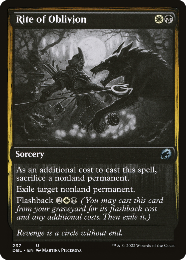 Rite of Oblivion [Innistrad: Double Feature] Foil