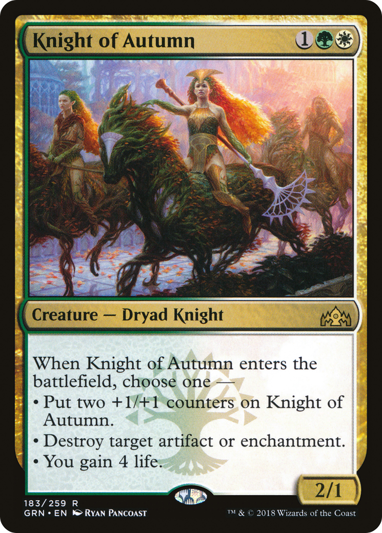 Knight of Autumn [Guilds of Ravnica] Foil