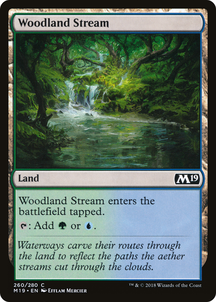Woodland Stream [Core Set 2019] Foil