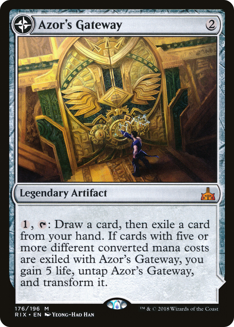 Azor's Gateway // Sanctum of the Sun [Rivals of Ixalan] Foil