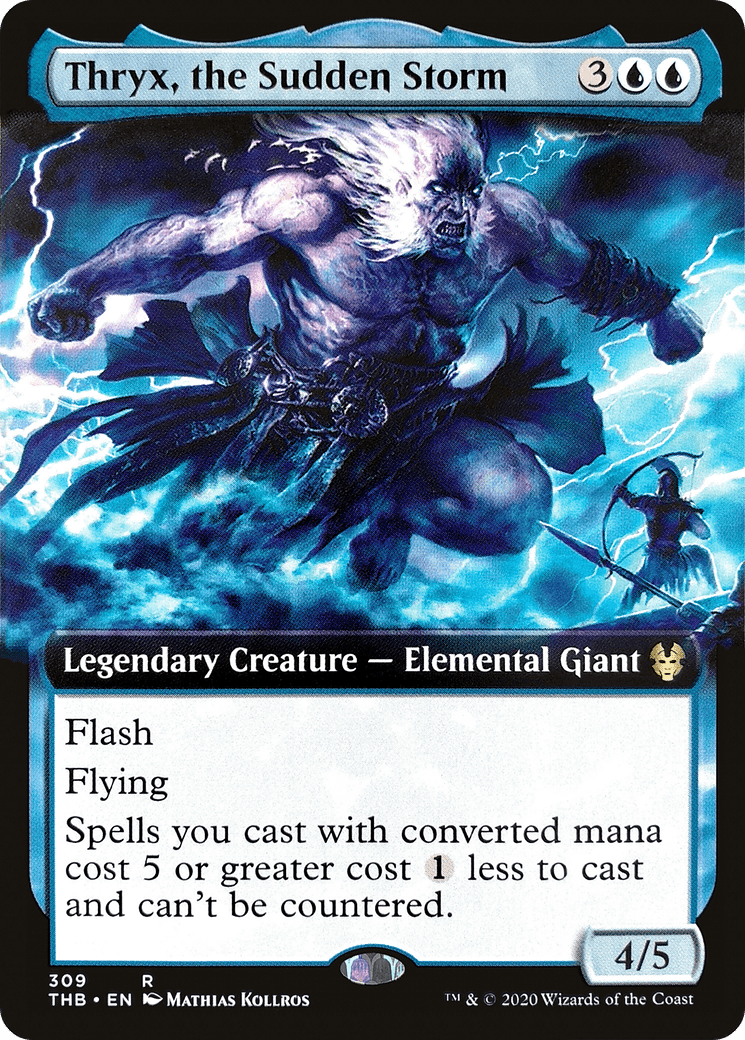 Thryx, the Sudden Storm (Extended Art) [Theros Beyond Death] Foil