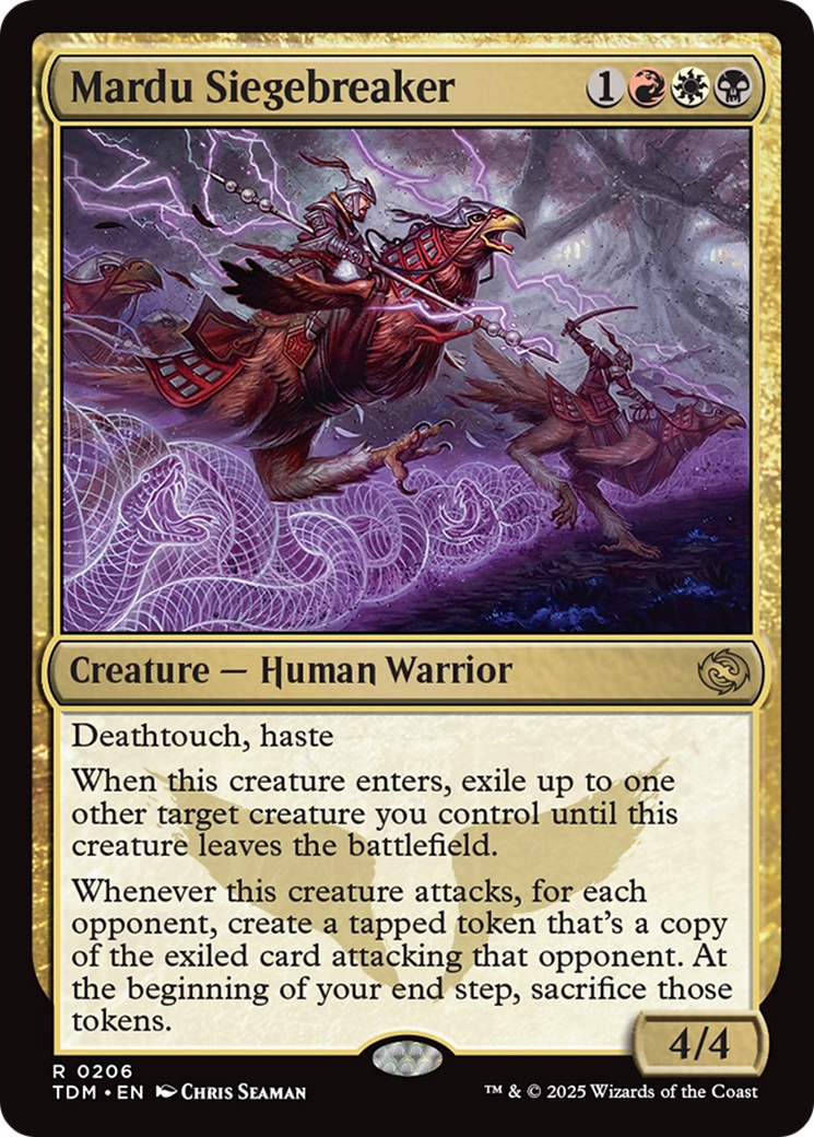 Mardu Siegebreaker (206) [Tarkir: Dragonstorm]  Foil