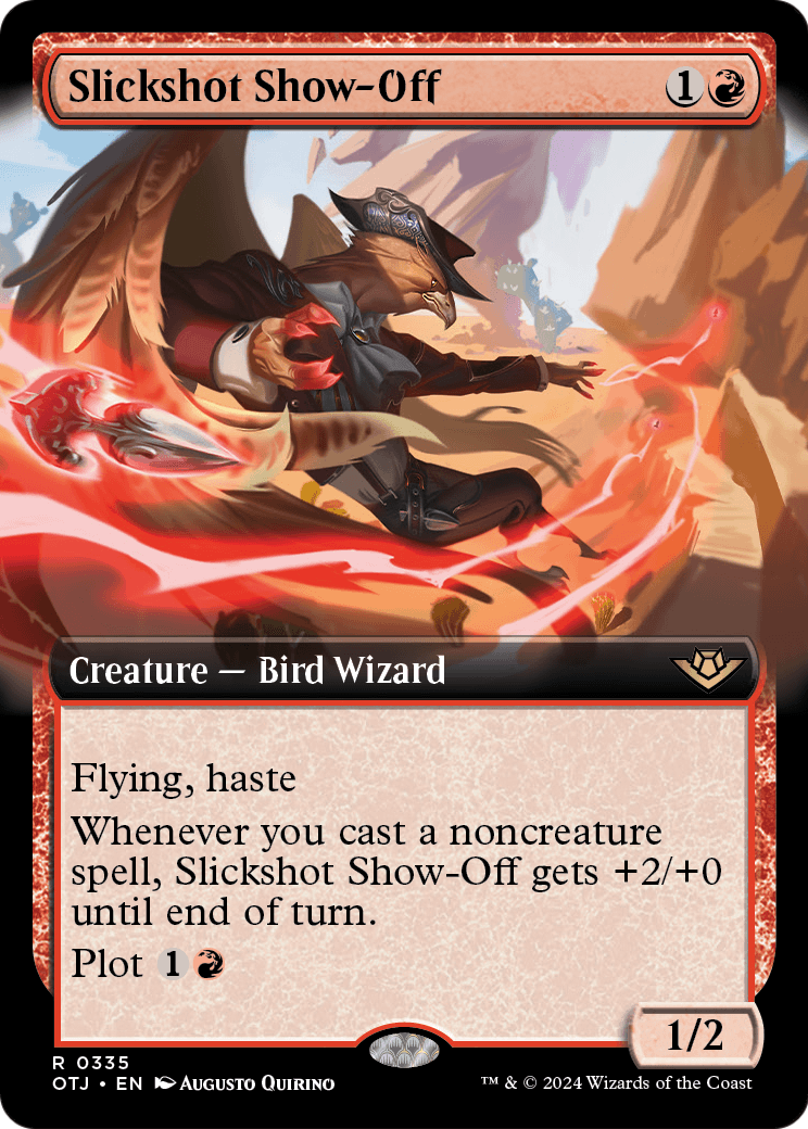 Slickshot Show-Off (Extended Art) [Outlaws of Thunder Junction] Foil