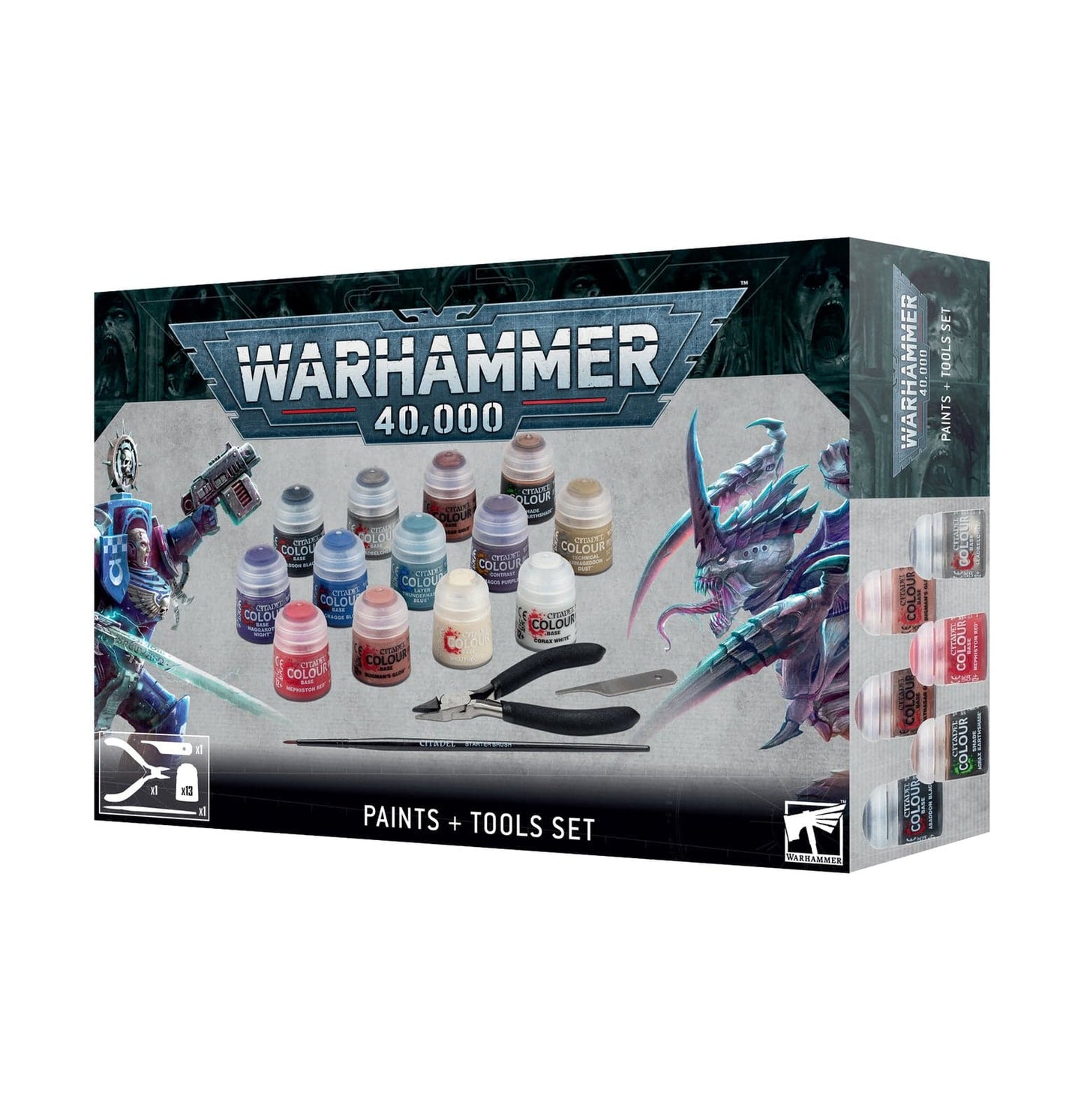 Warhammer 40,000 | Paints + Tools Set