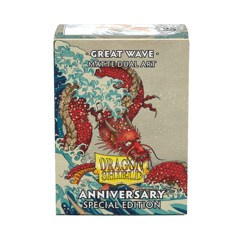 Dragon Shield | Standard Size Sleeves | 100ct | Great Wave: 25th Anniversary Edition (Art Dual Matte)