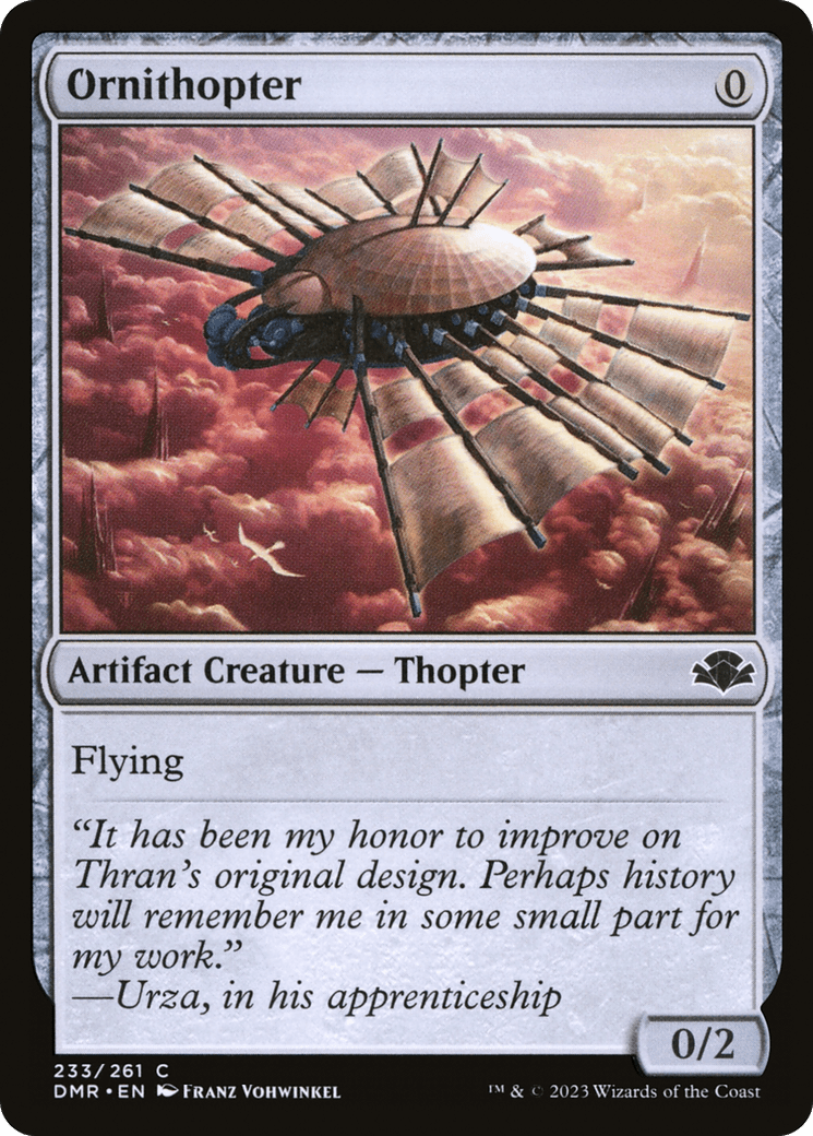 Ornithopter [Dominaria Remastered] Foil