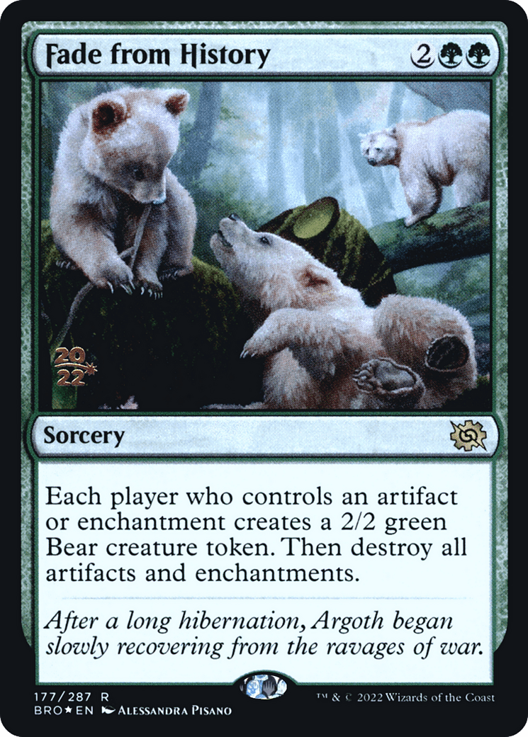Fade from History [The Brothers' War Prerelease Promos]