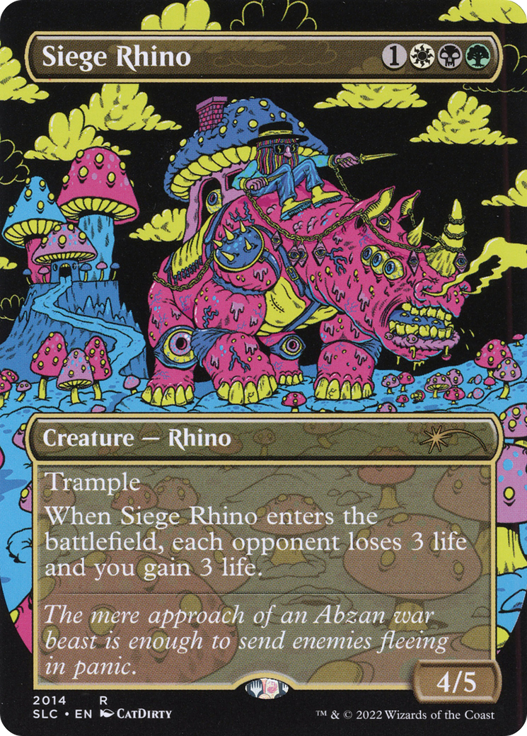 Siege Rhino (Borderless) [Secret Lair 30th Anniversary Countdown Kit] Foil
