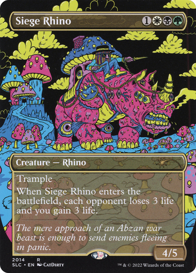 Siege Rhino (Borderless) [Secret Lair 30th Anniversary Countdown Kit] Foil