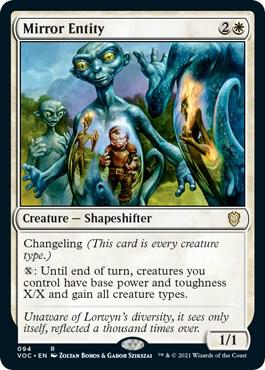 Mirror Entity 94/38 (Commander: Innistrad: Crimson Vow) 