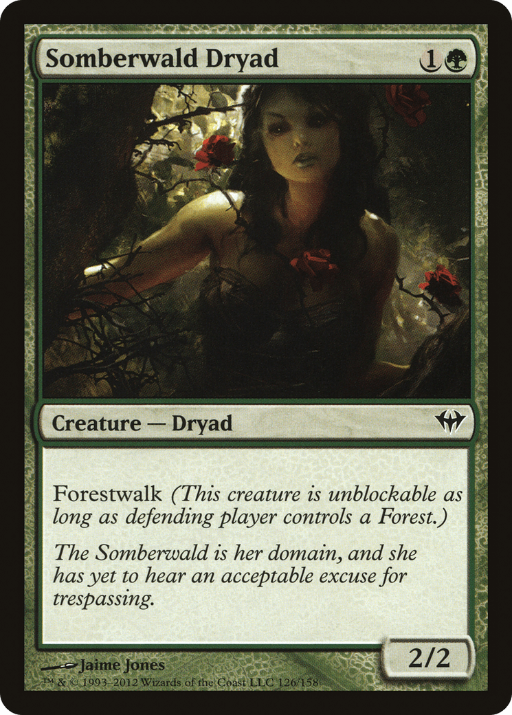 Somberwald Dryad [Dark Ascension] Foil