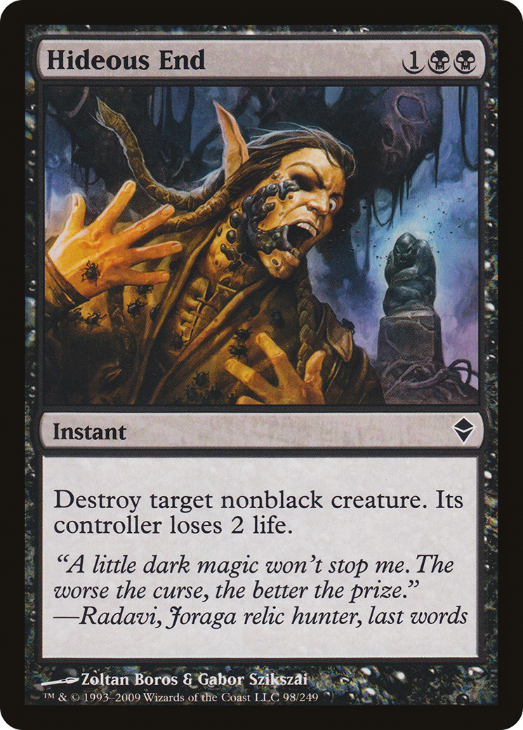Hideous End [Zendikar] Foil