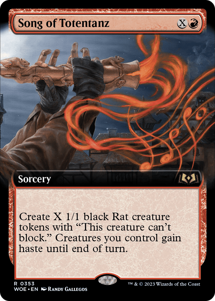 Song of Totentanz (Extended Art) [Wilds of Eldraine] Foil