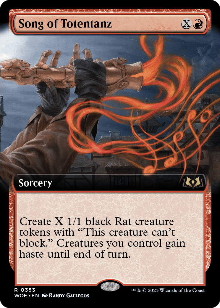 Song of Totentanz (Extended Art) [Wilds of Eldraine] Foil