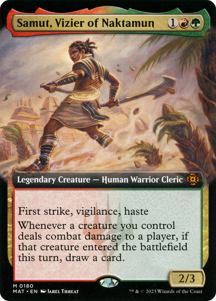 Samut, Vizier of Naktamun (Extended Art) [March of the Machine: The Aftermath] Foil