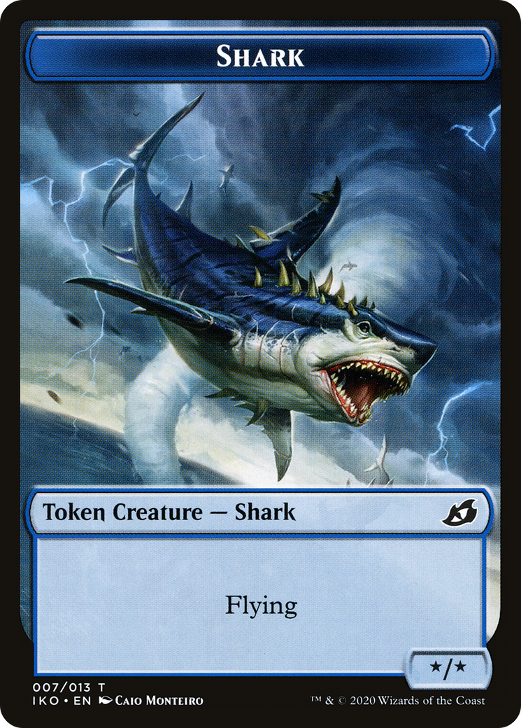 Shark (TIKO-007) - Ikoria: Lair of Behemoths Tokens Foil