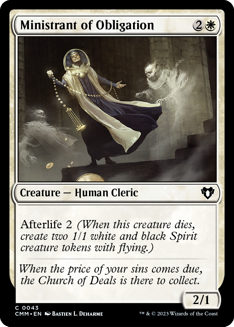 Ministrant of Obligation [Commander Masters] Foil