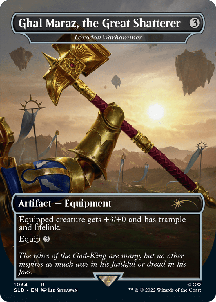 Ghal Maraz, the Great Shatterer - Loxodon Warhammer (Borderless) [Secret Lair Drop Series] Foil