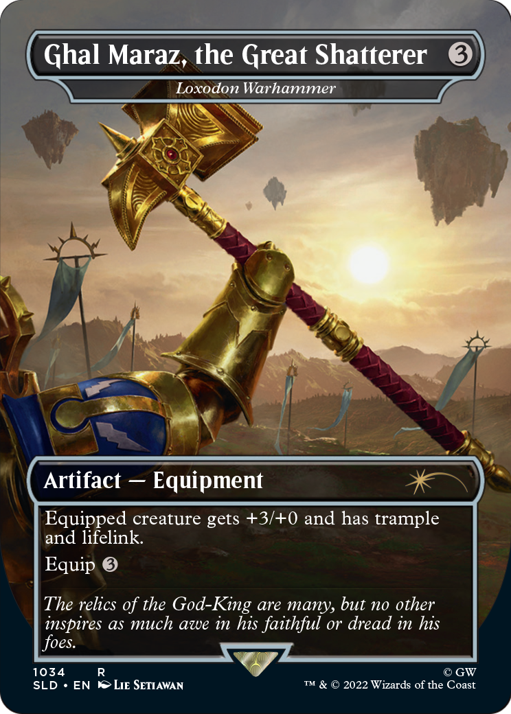 Ghal Maraz, the Great Shatterer - Loxodon Warhammer (Borderless) [Secret Lair Drop Series] Foil
